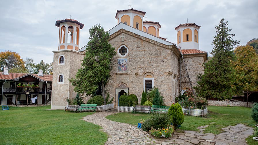 The monastery restored with the preservation of its authentic architecture